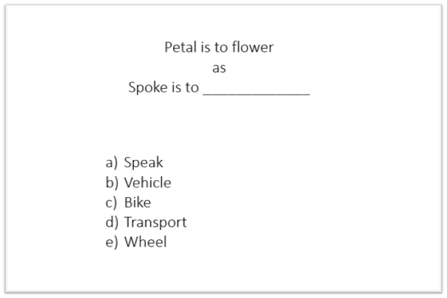 Verbal reasoning